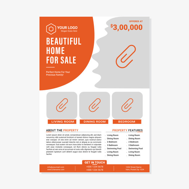 传单和小册子设计模板图片下载