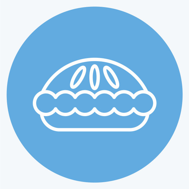 图标烹饪适合教育象征蓝色图片下载