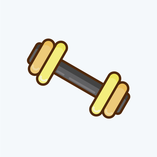 Icon健身房适合教育标志扁平化风格图片下载