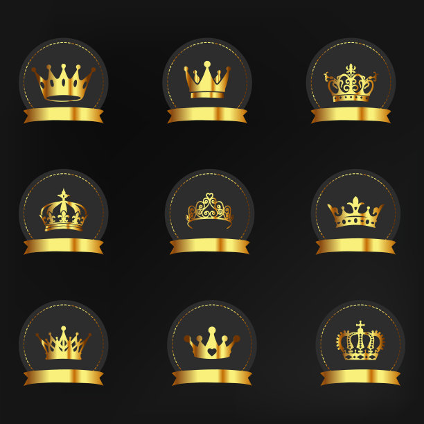 黄金豪华皇冠套艺术图片下载