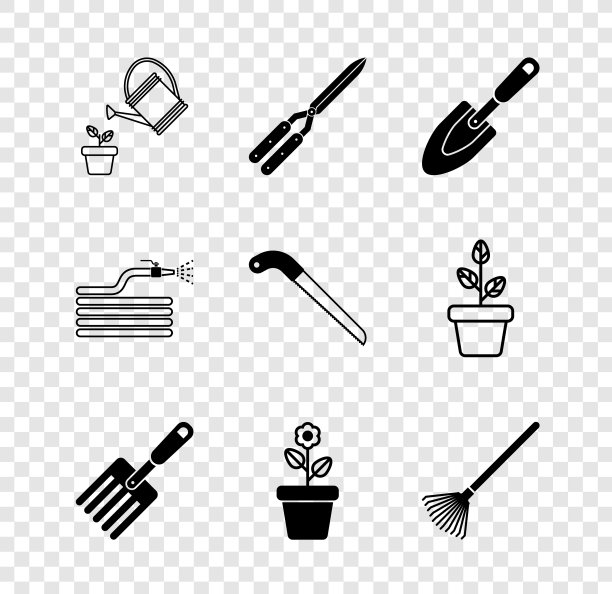 集喷壶园艺手工剪刀图片下载