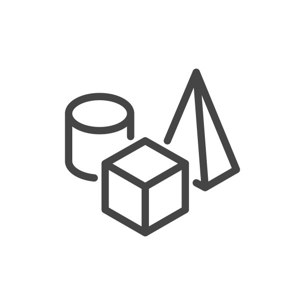 图标上的组成，3D建模和可视化，原型。这样的线标志静物，一组几何形状。立方体,椭圆,金字塔。矢量图标的Web和应用程序轮廓编辑笔画图片下载
