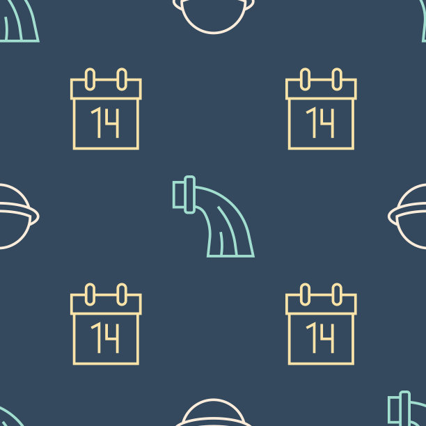 设置线行星土星日历和水瓶座图片下载