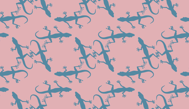 无缝图案与壁虎蜥蜴无穷无尽图片下载