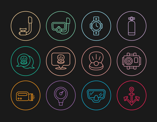 为潜水员潜水设置线锚摄影相机图片下载