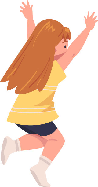 吵闹的小女孩玩得很开心图片下载