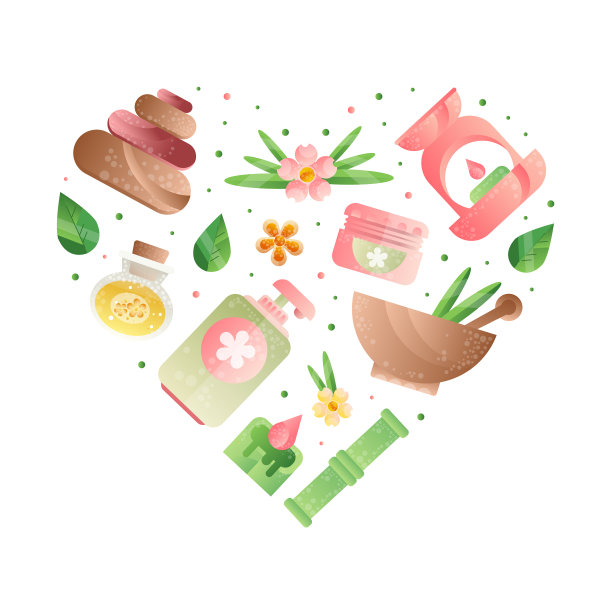 用精油乳液和蜡烛做水疗图片下载