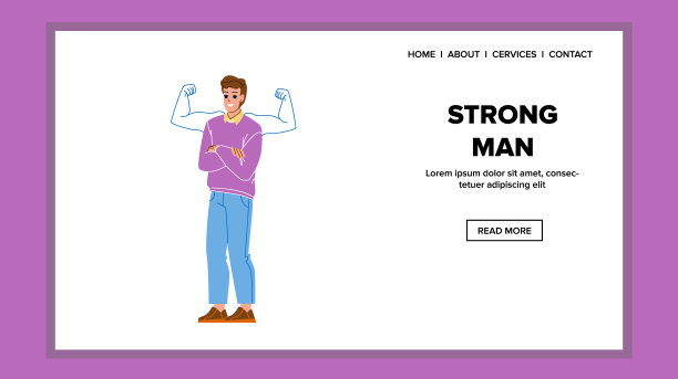 强壮的男人拥有想象的双手肌肉图片下载