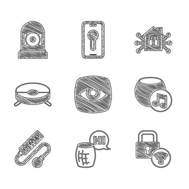 设置安防摄像头语音助手数字门图片下载