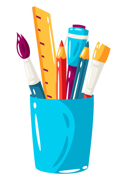 文具在玻璃学校项目图片下载