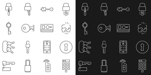 设置线路密码保护锁孔破裂图片下载