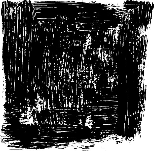 黑色粗糙边缘框孤立在白色背景图片下载