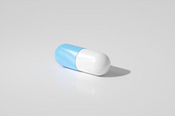 药物胶囊渲染3D图片下载