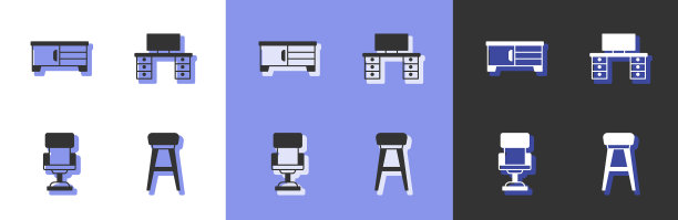 集椅、电视、桌、立、办公椅、书桌于一体图片下载