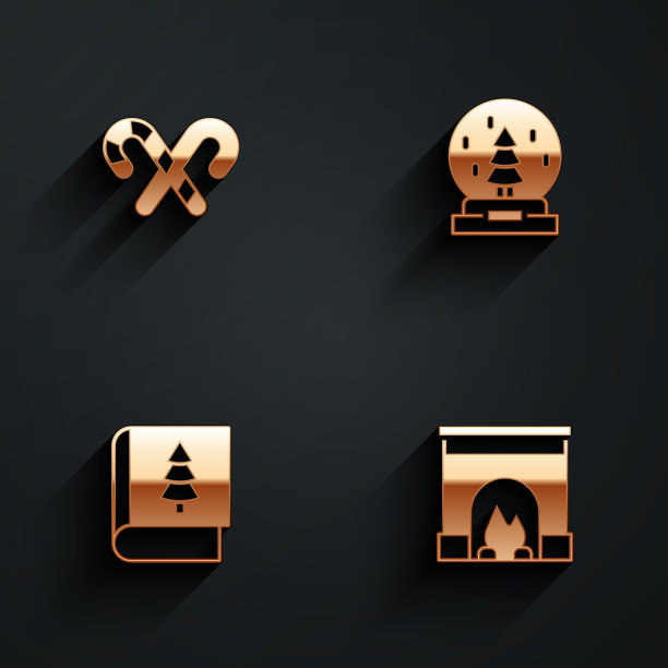 设置糖果手杖与条纹圣诞雪花球图片下载