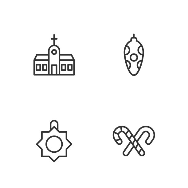 带条纹的糖果手杖圣诞玩具图片下载