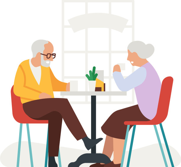 老人喝茶，老夫妇坐在图片下载