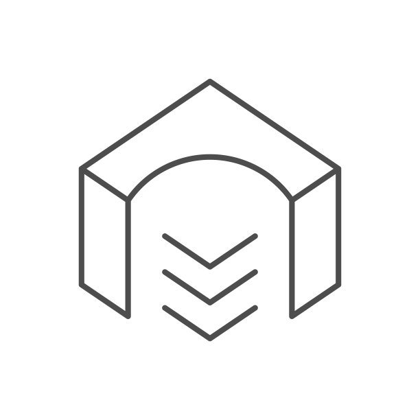 钢筋混凝土线条轮廓图标图片下载