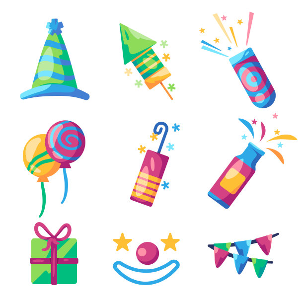 生日图标集收集节日庆祝图片下载