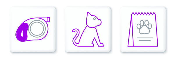 为狗狗设置可伸缩绳的食物线袋图片下载