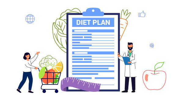 营养师概念饮食计划减肥方案图片下载