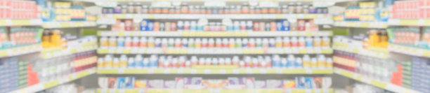 药房药房的货架内部模糊了医学背景图片下载