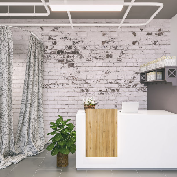 店内设有收银台和试衣间图片下载