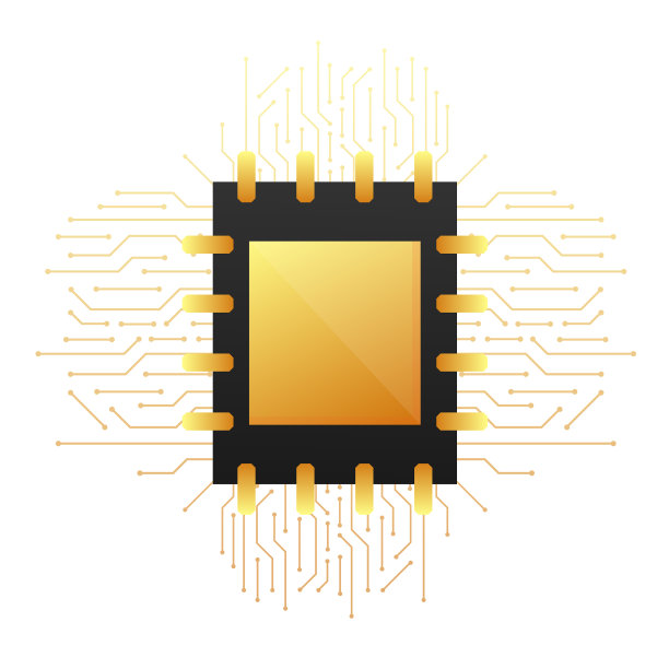 计算机处理器芯片CPU微处理器图片下载