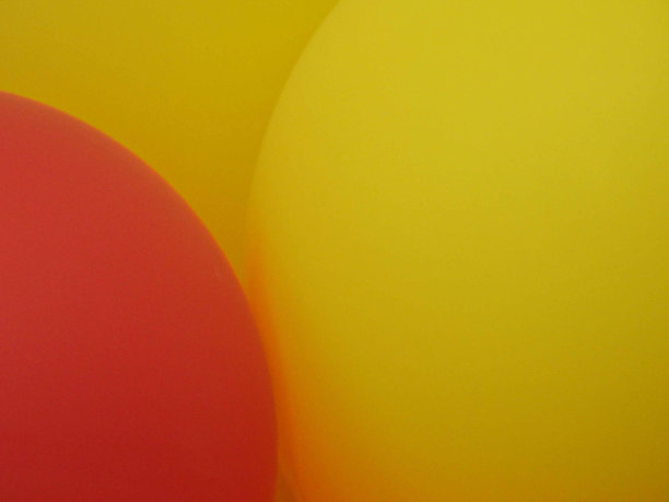 气球-抽象-黄色和红色图片下载