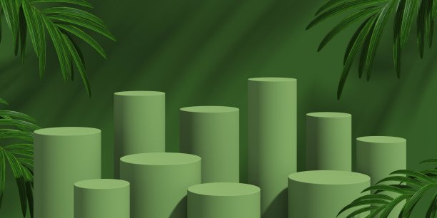 抽象的背景。模拟产品展示场景。三维渲染图片下载