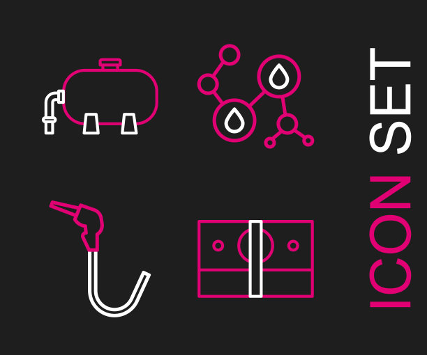 设定行叠纸钞票现金汽油泵图片下载