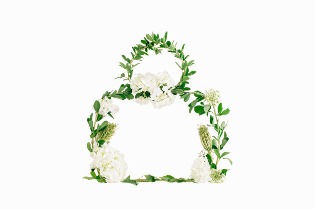 花叶子做框架化妆品美容包图片下载