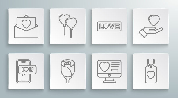 设置线移动与心气球的形式图片下载