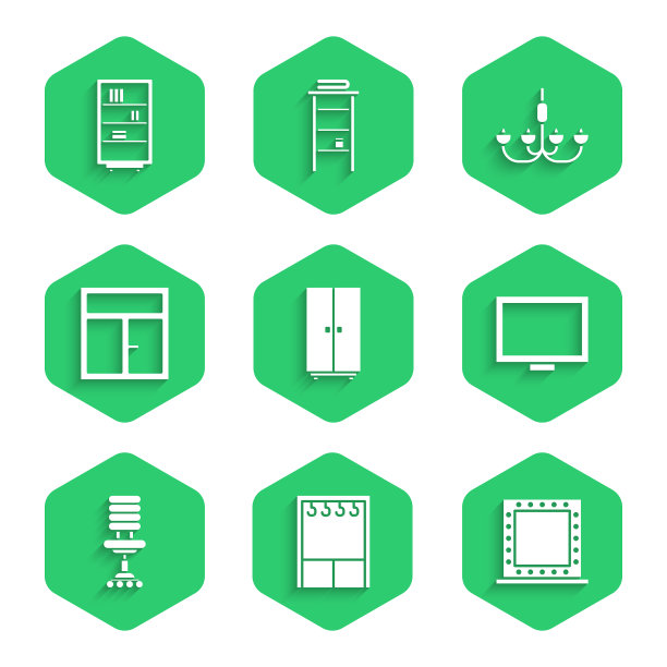 集衣柜化妆镜与灯画图片下载