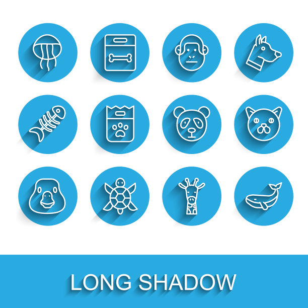 设线鹅鸟海龟水母长颈鹿图片下载