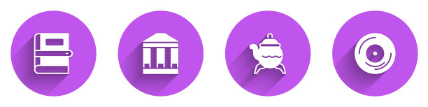 集图书博物馆建筑经典茶壶和图片下载