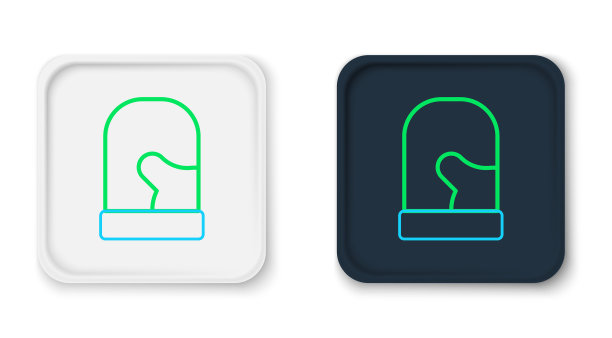 线对针织圣诞手套图标图片下载