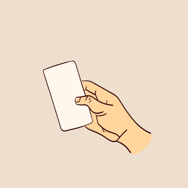 手持智能手机，空屏幕，手机模型图片下载