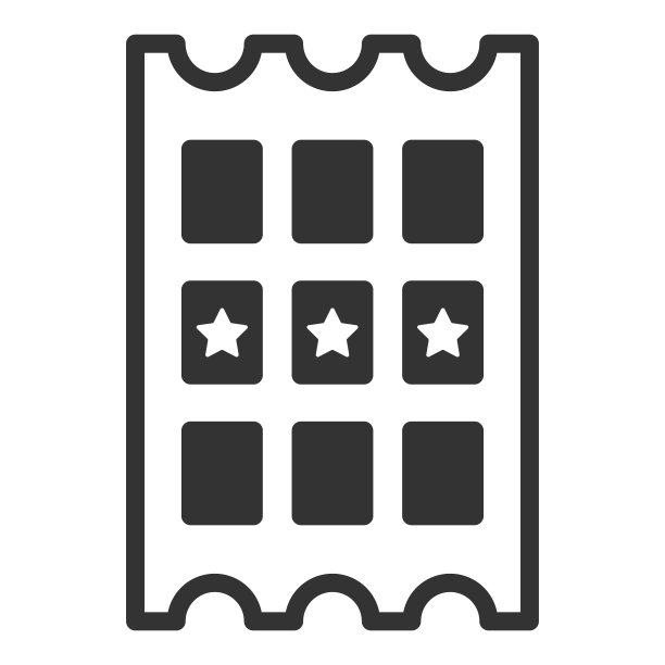 彩票tickett图标。平面风格矢量插图孤立在白色背景上图片下载