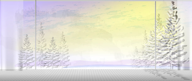 全景窗，冬季美景尽收眼底。图片下载