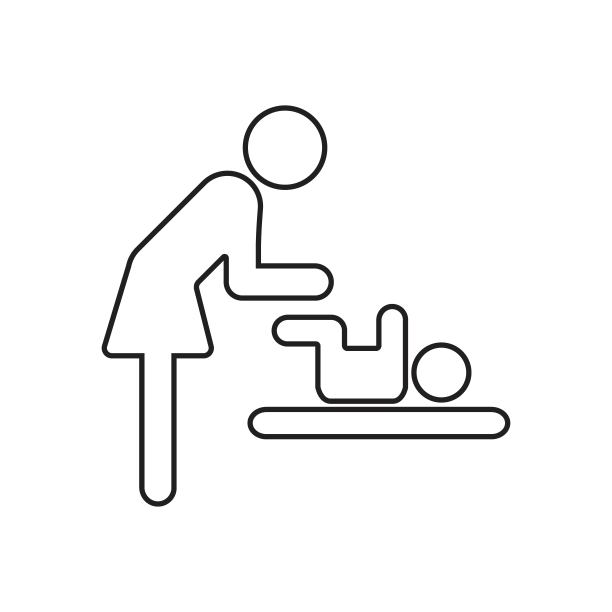 母亲用襁褓把婴儿的标志包裹起来图片下载