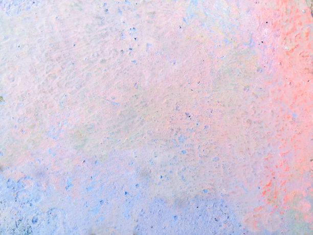 抽象，模糊的背景，纹理，水泥墙，用蓝色，黄色，粉色和红色的蜡笔画。图片下载