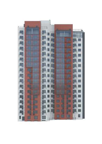 白色背景的廉租房。3 d渲染。图片下载