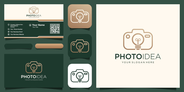 照片构思符号，灯具以相机设计矢量简约优雅现代风格。图片下载