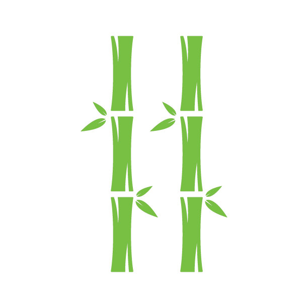 竹子标志矢量图标插图图片下载