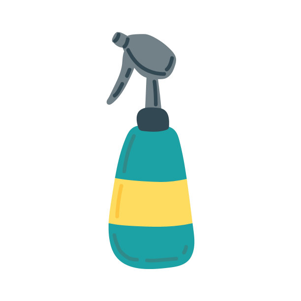 园艺用喷枪。平面向量插图图片下载