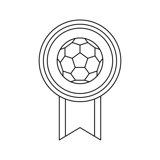 涂色页与奖章的孩子图片下载