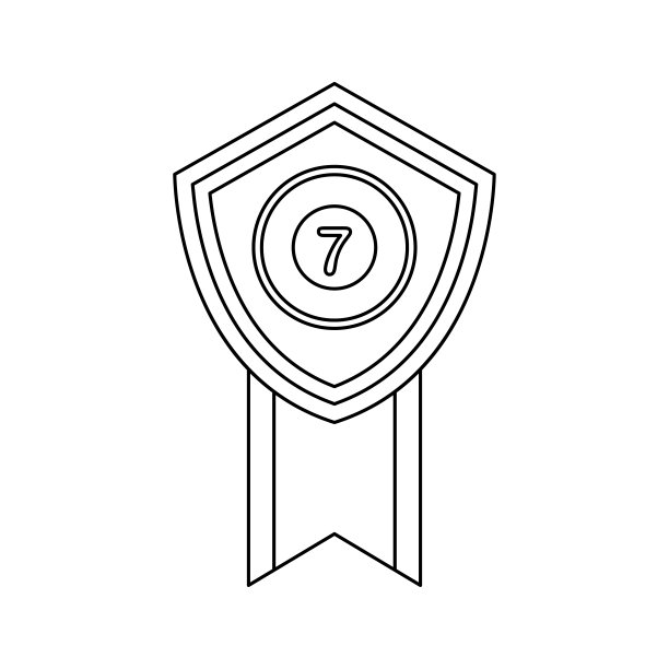 涂色页与奖章的孩子图片下载