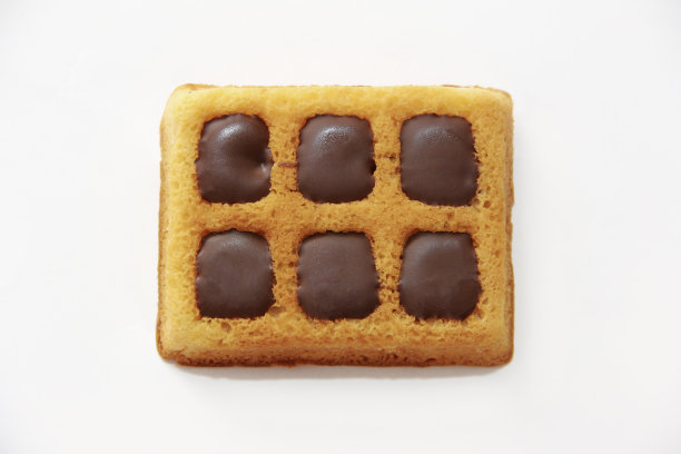 比利时烤甜华夫饼配巧克力馅图片下载