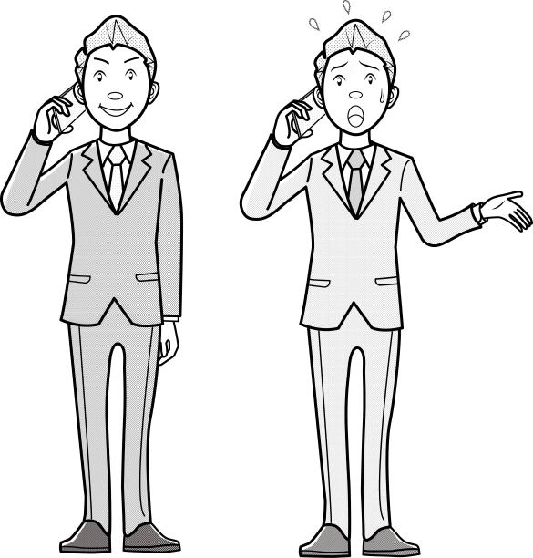 商人和女商人打电话图片下载